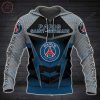 Paris Saint-Germain FC Blau Schwarz Reißverschluss-Hoodie V5