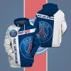 Paris Saint-Germain FC Blau Weiß Kapuzenpullover V4