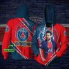 Paris Saint-Germain FC Individueller Name Messi Rot Blau Kapuzenpullover