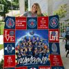 Paris Saint-Germain FC Rot Blau Champions Steppdecke