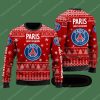 Paris Saint-Germain FC Rot Hässliches Weihnachten Sweater