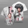 Paris Saint-Germain FC Weiß Messi Baseball Trikot