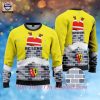 RC Lens Weihnachtsmann Individueller Name Hässliches Weihnachten Sweater