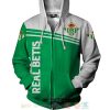 Real Betis Grün Weiß Reißverschluss-Hoodie