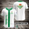 Real Betis Individueller Name Weiß Baseball Jersey