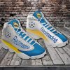 Real Madrid Blau Weiß Gelb Air Jordan 13 Schuhe