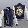 Real Madrid Dunkel Blau Baseball Jacke