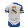 Real Madrid Individueller Name Weiß Blau Ball Baseball Jersey