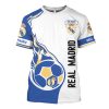 Real Madrid Individueller Name Weiß Blau Ball T-Shirt