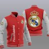 Real Madrid Rot Grau Baseball Jacke