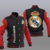 Real Madrid Schwarz Rot Baseball Jacke