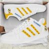 Real Madrid Weiß Gelb Streifen Stan Smith Schuhe