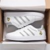 Real Madrid Weiß Grau Streifen Stan Smith Schuhe
