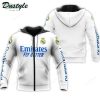 Real Madrid Weiß Reißverschluss-Hoodie