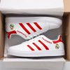 Real Madrid Weiß Rot Streifen Stan Smith Schuhe