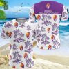 Real Valladolid Kokosnussbaum Lila Weiß T-Shirt