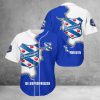 SC Heerenveen Logo Blau Weiß Baseball Trikot