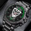 SC Preußen Münster Individueller Name Neuer Stil StahlChrono Uhr