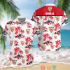 Sevilla FC Kokosnussbaum Weiß Rot Hawaiihemd