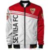 Sevilla FC Weiß Rot Bomberjacke