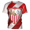 Sevilla FC Weiß Rot T-Shirt V3