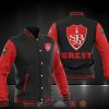 Stade Brestois 29 Schwarz Rot Baseball Jacke