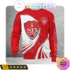 Stade Brestois 29 Weiß Rot Sweatshirt