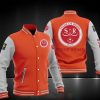 Stade de Reims Orange Weiß Baseball Jacke