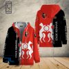 Stade Rennais FC Rot Schwarz Reißverschluss-Hoodie