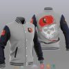 Stade Rennais FC Schädel Grau Dunkel Blau Baseball Jacke
