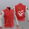 Stade Rennais FC Schädel Rot Weiß Baseball Jacke