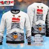 Valencia CF Individueller Name Weihnachtsmann Hässliches Weihnachten Sweater
