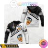 Valencia CF Weiß Schwarz Kapuzenpullover V1