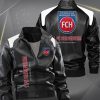 1. FC Heidenheim Neue Edition Reißverschluss Lederjacke