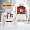 EV Landshut Individueller Name Neuer Stil Viertel-Zip Hoodie