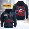 Selber Wölfe Individueller Name Neuer Stil Viertel-Zip Hoodie