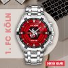 1. FC Köln Individueller Name Limitierte Auflage Aurora Uhr