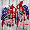 Car Lover – Freedom Convoy 2022. Truckers For Freedom. Mandate Freedom American Canadian Trucker Custom Name Reißverschluss-Hoodie