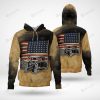 Car Lover – Hot Rod Car American Flag Kapuzenpullover