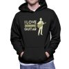 Music Lover – I Love Acoustic Guitar Black Kapuzenpullover