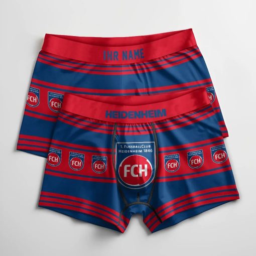 Herren-Boxershorts 1. FC Heidenheim Individueller Name Neue Edition
