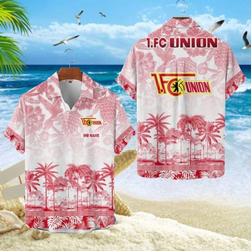 1. FC Union Berlin Individueller Name Einzigartiges Tropisches Muster Aloha-Outfit