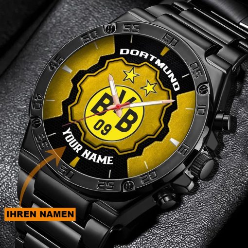 Borussia Dortmund Individueller Name Sonderkollektion StahlChrono Uhr