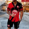 Eintracht Frankfurt Individueller Name Neue Edition Zip-Polo und Sportshorts