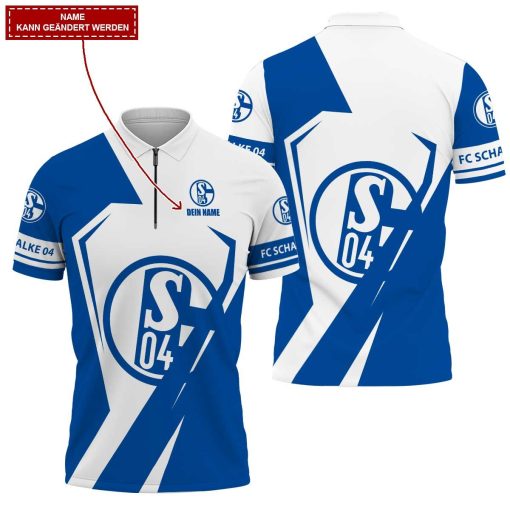 FC Schalke 04 Individueller Name Neue Edition Zip-Polo und Sportshorts