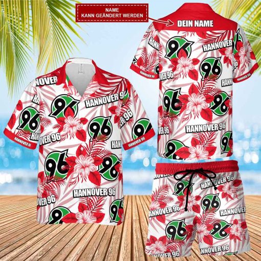 Hannover 96 Individueller Name Einzigartigen Tropischen Blumenmustern Aloha-Outfit