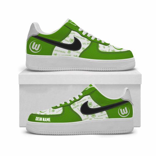 VfL Wolfsburg Individueller Name Sportlicher Stil AF1 Sneaker VfL Wolfsburg Individueller Name Sportlicher Stil AF1 Sneaker