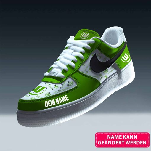 VfL Wolfsburg Individueller Name Sportlicher Stil AF1 Sneaker