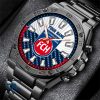 1. FC Heidenheim Individueller Name Geschenk für Fan Stahlsturm Uhr