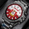 Bayer 04 Leverkusen Individueller Name Geschenk für Fan Stahlsturm Uhr